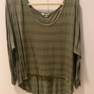 Hard Tail high low dolman top